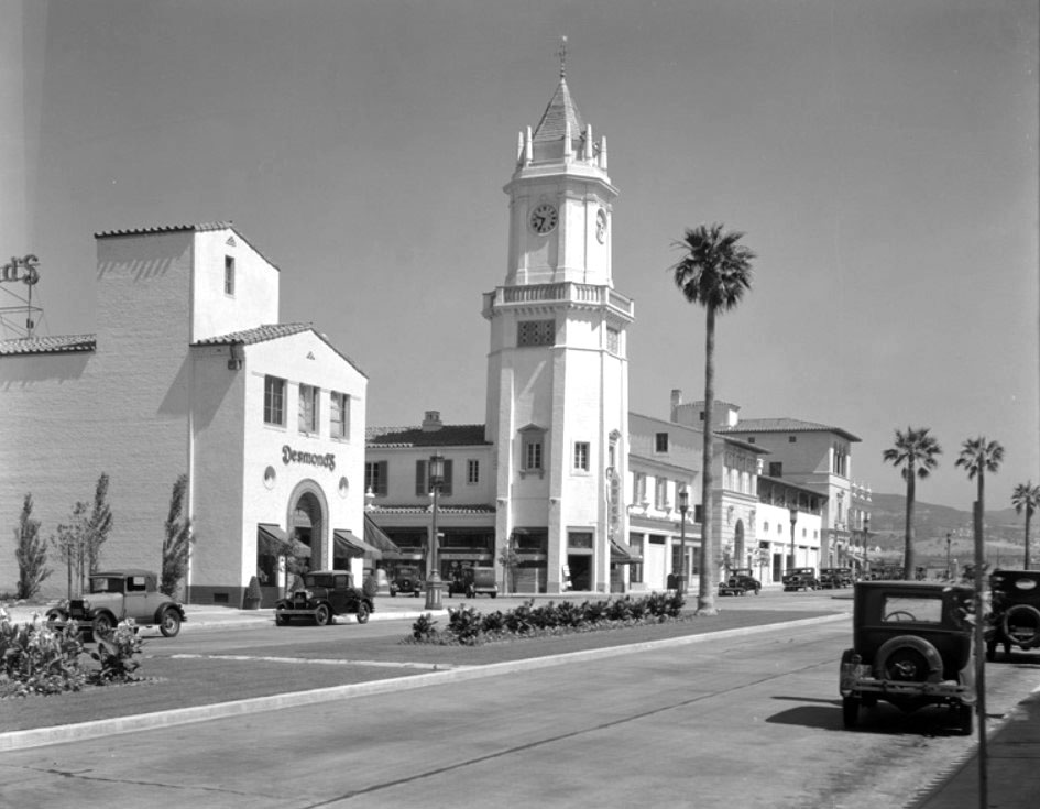 Historical view of Holmby Hall and Westwood Village
